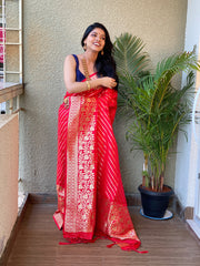 PURE BANARASI SILK SAREE WITH ZARI WEAVING