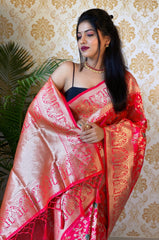 PURE BANARASI SILK SAREE WITH ZARI WEAVING