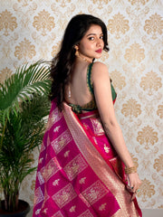 PURE BANARASI SILK SAREE WITH ZARI WEAVING