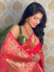 PURE BANARASI SILK SAREE WITH ZARI WEAVING