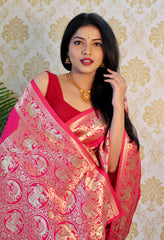 PURE BANARASI SILK SAREE WITH ZARI WEAVING