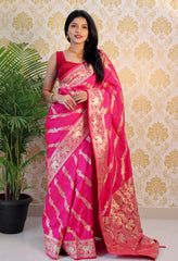 PURE BANARASI SILK SAREE WITH ZARI WEAVING