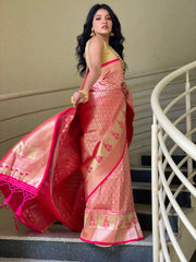 PURE BANARASI SILK SAREE WITH ZARI WEAVING