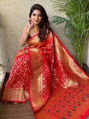 PURE BANARASI SILK SAREE WITH ZARI WEAVING