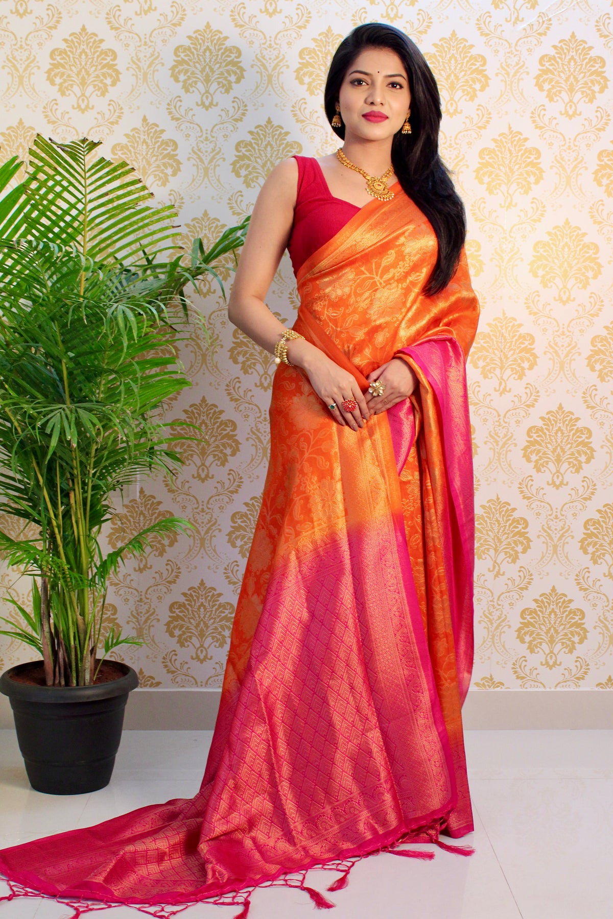 PURE BANARASI SILK SAREE WITH ZARI WEAVING