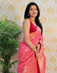 PURE BANARASI SILK SAREE WITH ZARI WEAVING