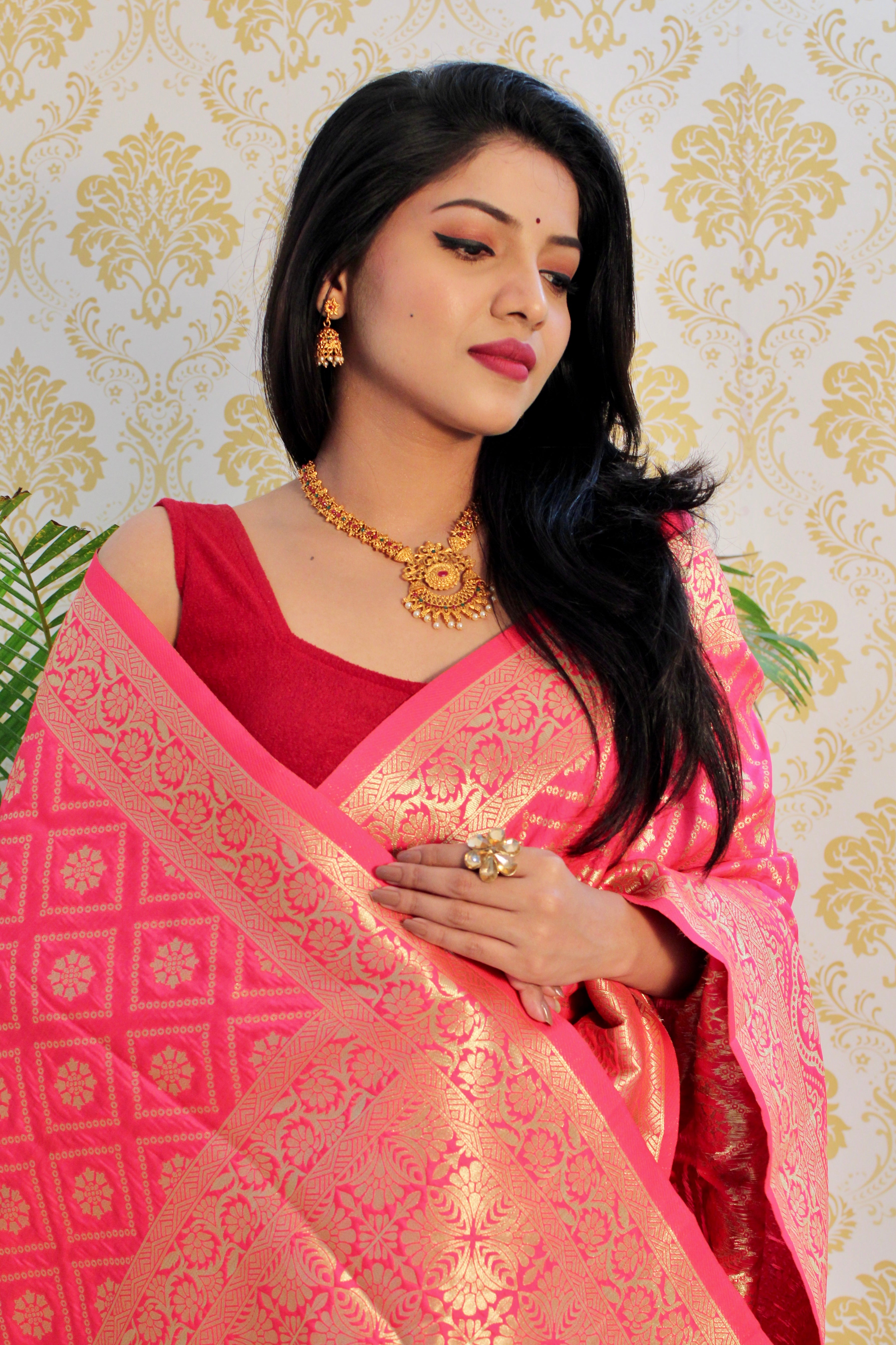 PURE BANARASI SILK SAREE WITH ZARI WEAVING