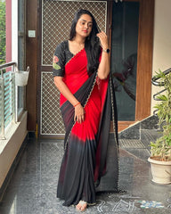 STYLE NEVER END HANDCRAFTED RICH PADDING SAREE WITH HANDCRAFTED BLOUSE