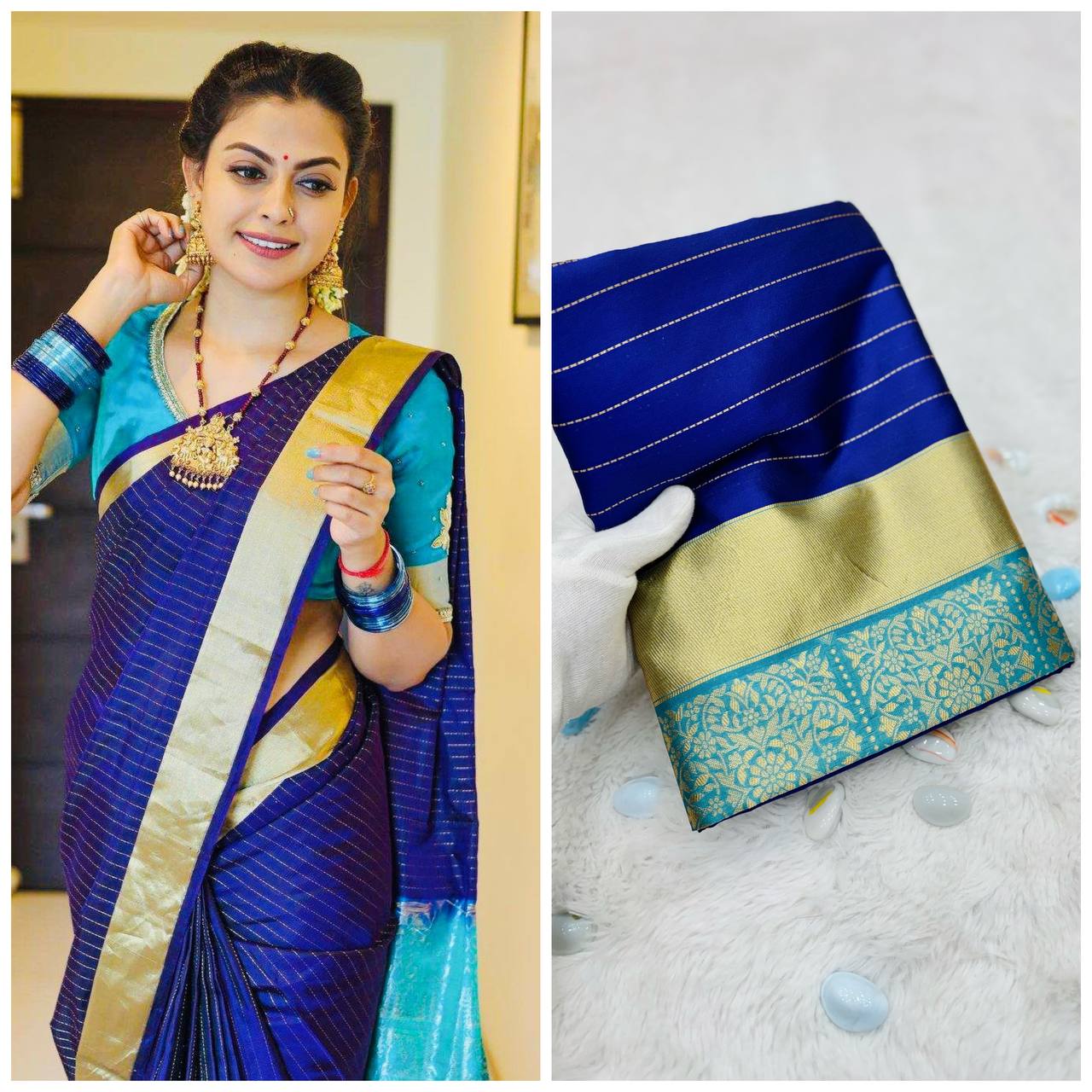 Luxurious Lichi Silk Saree: Elegant and Timeless