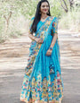 Festive Wear Sky Blue Lehenga with Unique Heritage-Inspired Designs