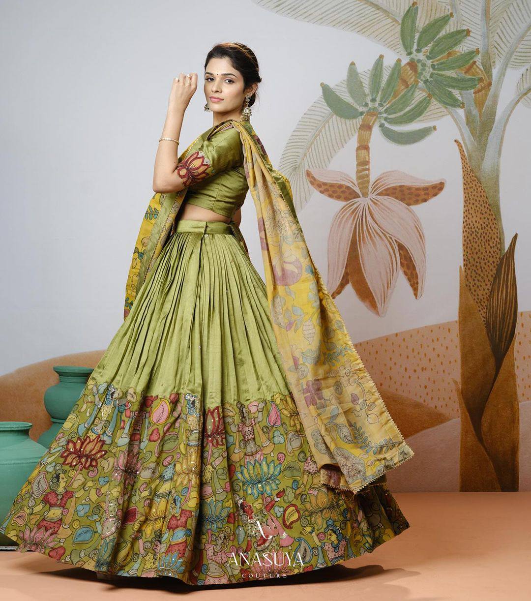 Artful Grace: Kalamkari Lehengas for the Modern Bride