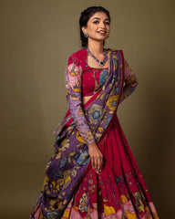 Whimsical Wonders: The Charm of Kalamkari Lehengas