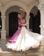 Wine & Chiku Navratri Chaniya Choli with Mirror Work – Traditional Garba & Dandiya Outfit for Women